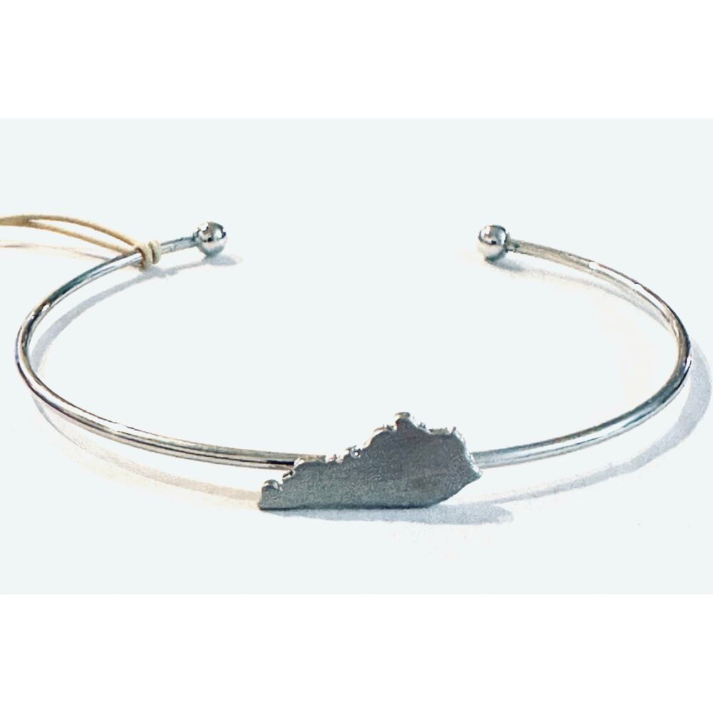 Kentucky Silver Cuff Bracelet